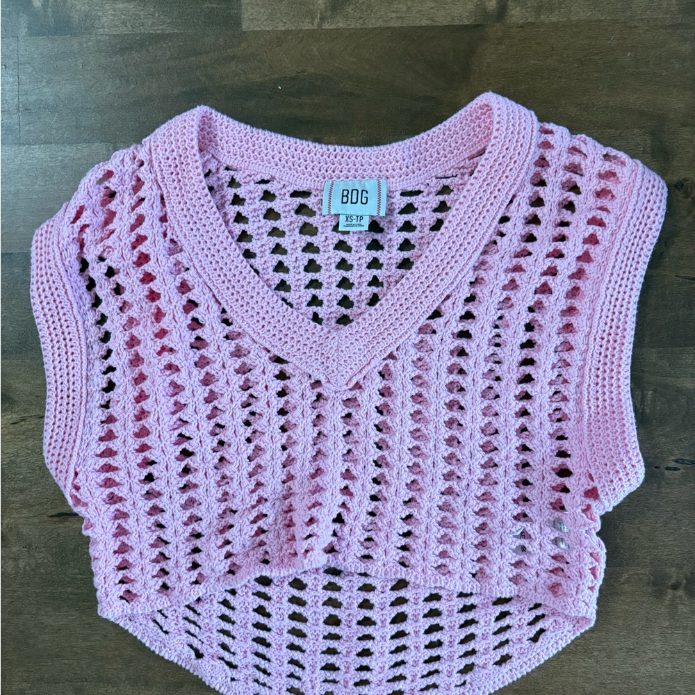 Women's Pink Knit Top - Urban Outfitters